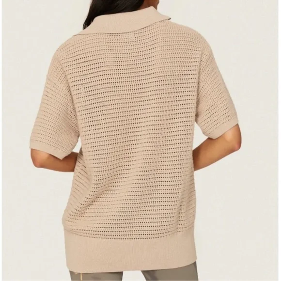 Varley Clayton Polo Moon top size Medium NWT - Picture 3 of 5